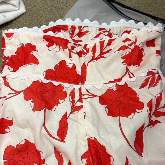 Commense Floral Strapless Top With Pockets Shorts Set - Picture 7 of 8